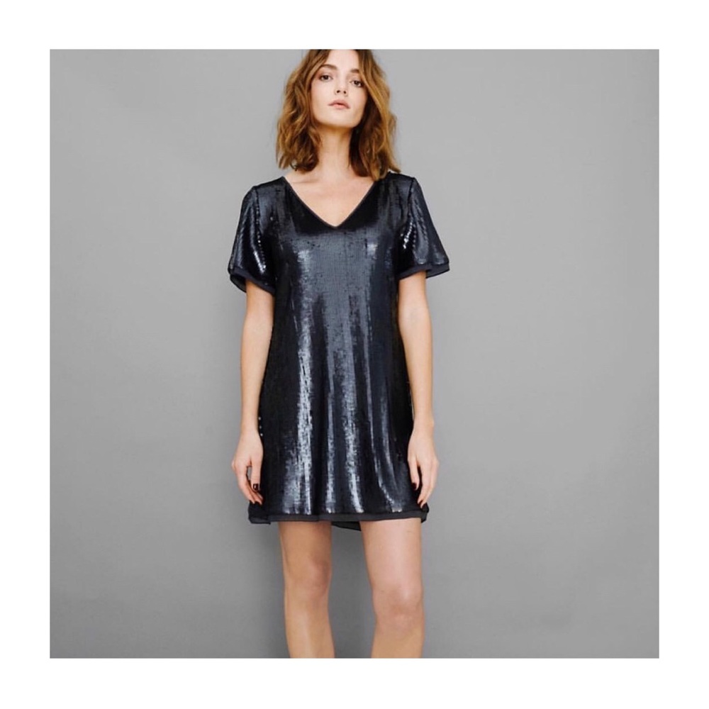 Geneva Sequin Shift Dress